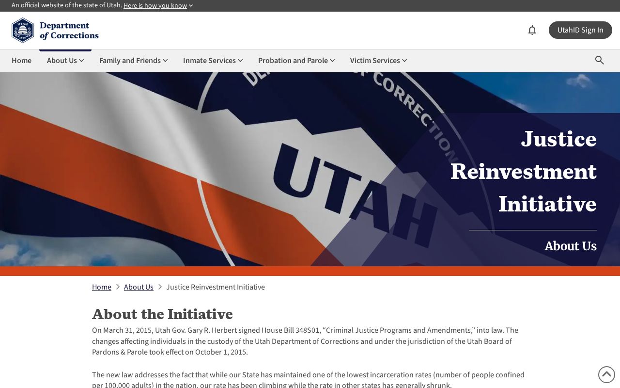 Utah earned-time guidance for a Morgan County projected release date