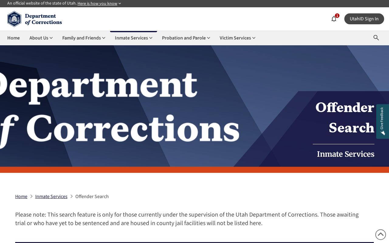 Morgan County released inmate UDC offender search